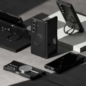 Ringke Alles Magnetic MagSafe dėklas skirtas Samsung Galaxy Z Fold 7 - juodos spalvos - Image 8