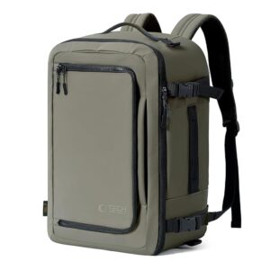 Tech-Protect Defender S50 kuprinė tinkanti Ryanair & Wizzar, 20L nešiojamam kompiuteriui - Olive
