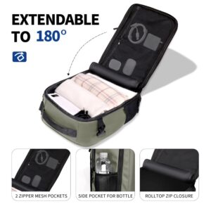 Tech-Protect Defender S50 kuprinė tinkanti Ryanair & Wizzar, 20L nešiojamam kompiuteriui - Olive - Image 6