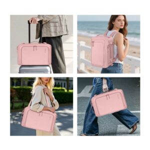 Tech-Protect Defender S50 kuprinė tinkanti Ryanair & Wizzar, 20L nešiojamam kompiuteriui - rožinės spalvos - Image 8