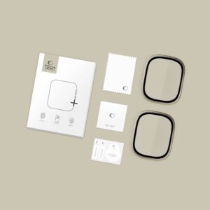 Tech-Protect Glass Ring 2-pack skirtas Apple Watch Ultra 49mm - Titanium - Image 5