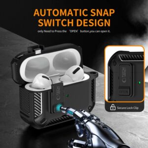 Tech-Protect Carbonox MagSafe dėklas skirtas AirPods Pro - juodos spalvos - Image 4