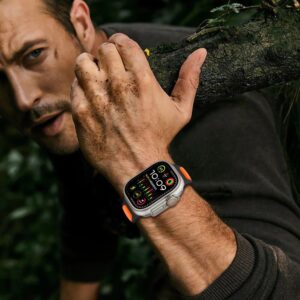 Tech-Protect IconBir Line apyrankė skirta Apple Watch 44 / 45 / 46 / 49 mm - juodos spalvos ir žalios spalvos - Image 8