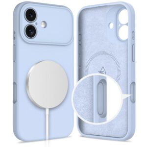 Tech-Protect Silicone MagSafe dėklas skirtas Apple iPhone 17 - mėlynos spalvos - Image 2