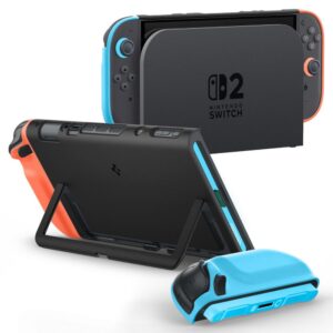 Spigen Nano Pop dėklas skirtas Nintendo Switch 2 - juodos spalvos