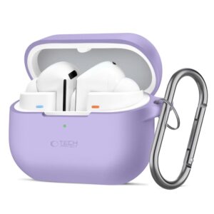 Tech-Protect Silicone Hook dėklas skirtas Samsung Galaxy Buds 3 / 3 FE / 3 Pro - violetinės spalvos