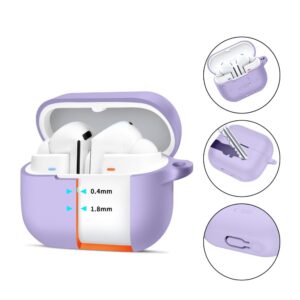 Tech-Protect Silicone Hook dėklas skirtas Samsung Galaxy Buds 3 / 3 FE / 3 Pro - violetinės spalvos - Image 2