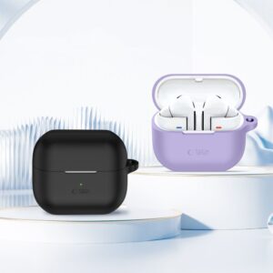 Tech-Protect Silicone Hook dėklas skirtas Samsung Galaxy Buds 3 / 3 FE / 3 Pro - violetinės spalvos - Image 3