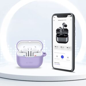 Tech-Protect Silicone Hook dėklas skirtas Samsung Galaxy Buds 3 / 3 FE / 3 Pro - violetinės spalvos - Image 5