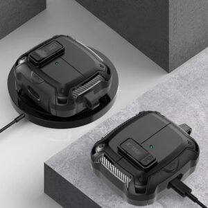 Tech-Protect Silicone Hook dėklas skirtas Samsung Galaxy Buds 3 / 3 FE / 3 Pro - juodos spalvos - Image 5