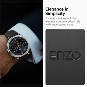 Spigen Enzo apyrankė skirta Samsung Galaxy Watch 40/44/46 mm - juodos spalvos - Image 9