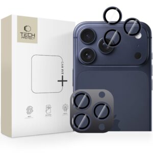Tech-Protect Camring Fit+ kameros apsauga skirtas Apple iPhone 14 Pro / Max / 15 Pro / Max / 16 Pro / Max / 17 Pro / Max - Blue