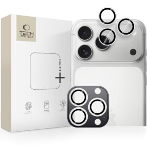 Tech-Protect Camring Fit+ kameros apsauga skirtas Apple iPhone 14 Pro / Max / 15 Pro / Max / 16 Pro / Max / 17 Pro / Max - Silver
