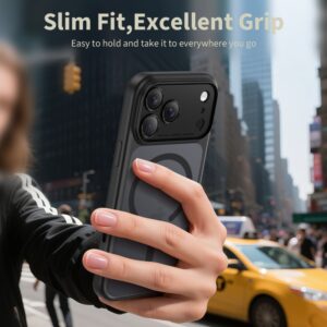 Tech-Protect Magpeak Magsafe CC dėklas skirtas Apple iPhone 17 Pro - Matte juodos spalvos - Image 4