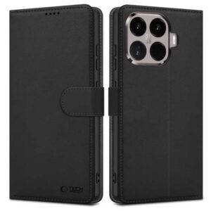 Xiaomi 15T Pro Tech-Protect Wallet Case - juodos spalvos