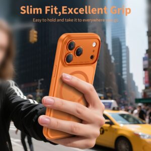 Tech-Protect Magpeak Magsafe CC dėklas skirtas Apple iPhone 17 Pro Max - Matte oranžinės spalvos - Image 5