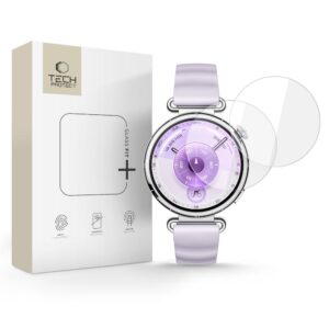 Tech-Protect Glass Fit+ 2-pack apsauginis stiklas skirtas Huawei Watch GT 6 41mm - transparent