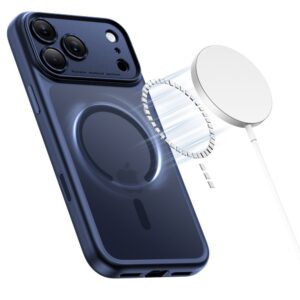 Tech-Protect Magpeak Magsafe CC dėklas skirtas Apple iPhone 17 Pro - Matte mėlynos spalvos - Image 3