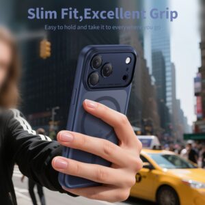 Tech-Protect Magpeak Magsafe CC dėklas skirtas Apple iPhone 17 Pro - Matte mėlynos spalvos - Image 5