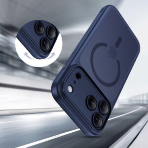 Tech-Protect Magpeak Magsafe CC dėklas skirtas Apple iPhone 17 Pro - Matte mėlynos spalvos - Image 6