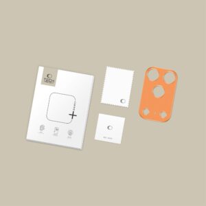 Tech-Protect Camalloy Fit+ kameros apsauga skirtas Apple iPhone 17 Pro - Orange - Image 5