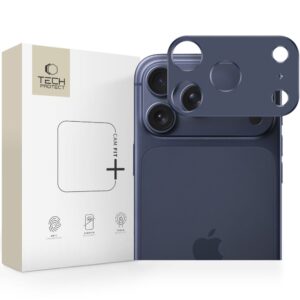 Tech-Protect Camalloy Fit+ kameros apsauga skirtas Apple iPhone 17 Pro Max - Navy Blue