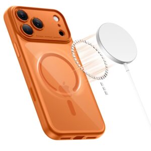 Tech-Protect Magpeak Magsafe CC dėklas skirtas Apple iPhone 17 Pro - skaidrus oranžinės spalvos - Image 3