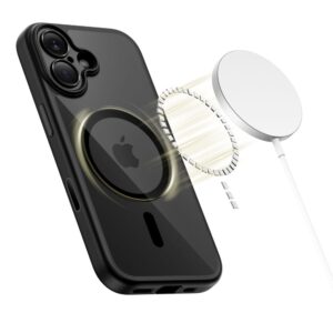 Tech-Protect Magpeak Magsafe CC dėklas skirtas Apple iPhone 17 - Clear juodos spalvos - Image 3