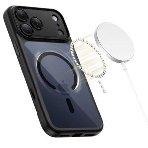 Tech-Protect Magpeak Magsafe CC dėklas skirtas Apple iPhone 17 Pro - Clear juodos spalvos - Image 3