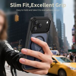 Tech-Protect Magpeak Magsafe CC dėklas skirtas Apple iPhone 17 Pro - Clear juodos spalvos - Image 5