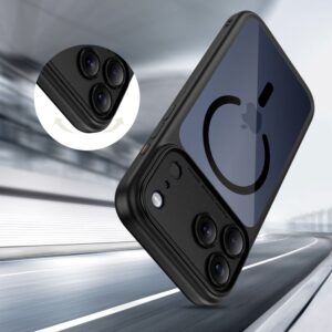 Tech-Protect Magpeak Magsafe CC dėklas skirtas Apple iPhone 17 Pro - Clear juodos spalvos - Image 6