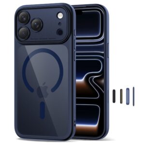 Tech-Protect Magpeak Magsafe CC dėklas skirtas Apple iPhone 17 Pro Max - Clear mėlynos spalvos - Image 2