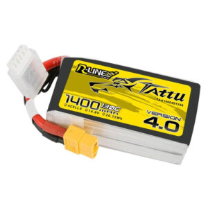 Battery Tattu R-Line 4.0 1400mAh 14.8V 130C 4S1P XT60 - Image 2