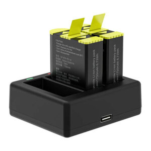 Telesin three-channel charger + 2 batteries for GoPro Hero 9 / 10 / 11 / 12 (GP-BTR-903-B) - Image 2