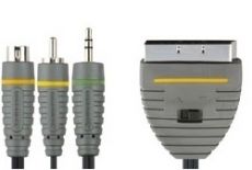 SCART - S-Video+Cinch(RCA)+Jack 3.5, M/M jungiamasis kabelis 10.0m, BVL6810, Profigold