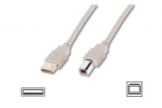ASSMANN USB 2.0 cable A-B, M/M 5.0m, AK-300104-050-E