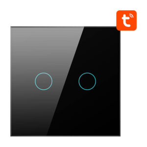 Smart Light Switch ZigBee Avatto ZTS02-EU-B2 2 Way TUYA (black) - Image 2