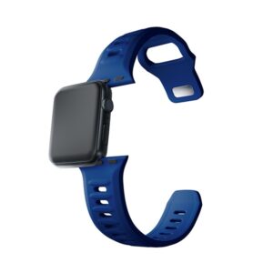 3MK Silicone Watch Strap Blue for Apple Watch 42/44/45/49mm - Image 10