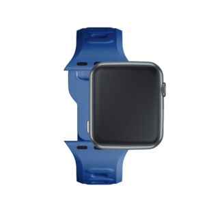 3MK Silicone Watch Strap Blue for Apple Watch 42/44/45/49mm - Image 9
