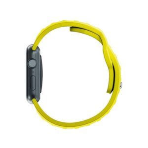 3MK Silicone Watch Strap yellow for Apple Watch 42/44/45/49mm - Image 2
