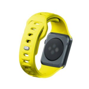 3MK Silicone Watch Strap yellow for Apple Watch 42/44/45/49mm - Image 6