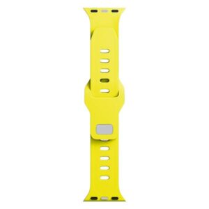 3MK Silicone Watch Strap yellow for Apple Watch 42/44/45/49mm - Image 8
