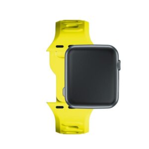 3MK Silicone Watch Strap yellow for Apple Watch 42/44/45/49mm - Image 9