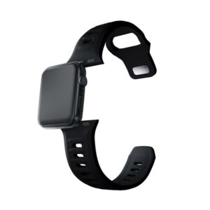 3MK Silicone Watch Strap black for Apple Watch 42/44/45/49mm - Image 10