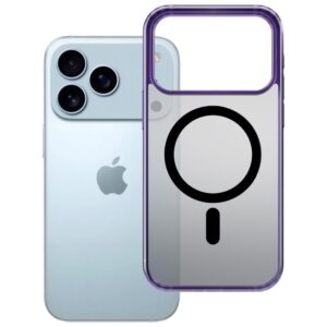 Dėklas 3MK Frosty MagCase skirtas Apple iPhone 17 Pro violetinės spalvos - Image 3