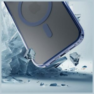 Dėklas 3MK Frosty MagCase skirtas Apple iPhone 17 mėlynos spalvos - Image 8
