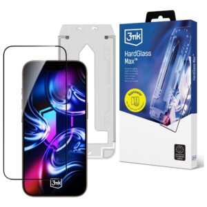 Apsauginis stiklas 3MK HardGlass Max su aplikatoriumi skirtas Apple Apple iPhone 17 Pro Max - Image 1