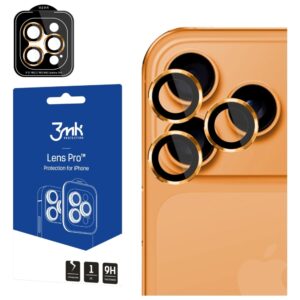 Telefono kameros apsauga 3MK Lens Protection Pro skirta Apple iPhone 17 Pro / 17 Pro Max orange