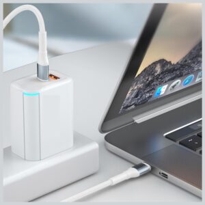 Kabelis 3MK Hyper Cable N-SERIES USB-C į USB-C 1m 20V/5A 100W baltos saplvos - Image 7