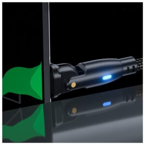 Kabelis 3MK Hyper Cable N-SERIES USB-C į USB-C 2m 20V/3A 60W obrotowy juodos spalvos - Image 5